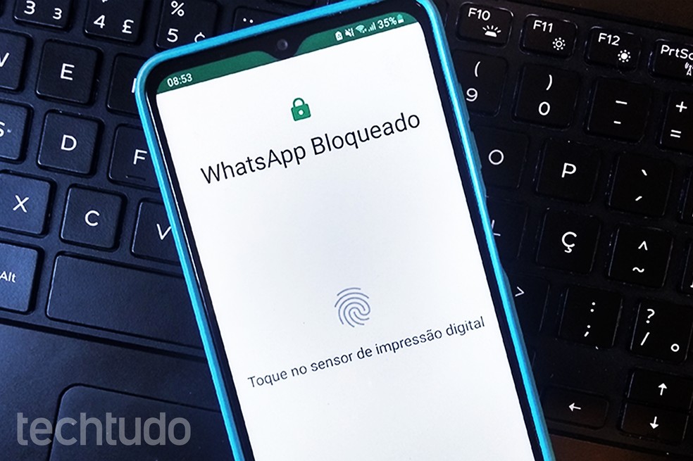 Tutorial ensina como inserir bloqueio por impressão digital no WhatsApp em celulares Android — Foto: Flávia Fernandes/TechTudo