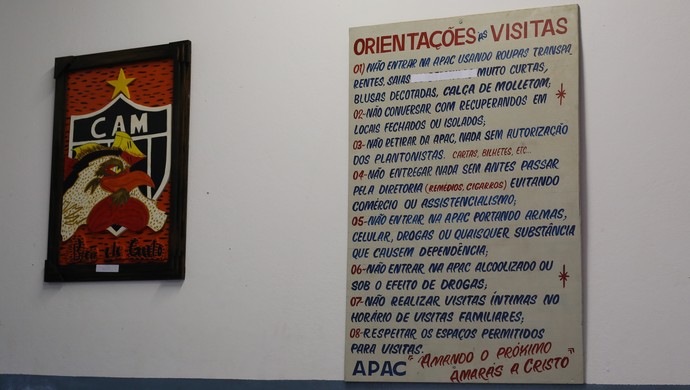 Apac de Santa de Luzia, onde Bruno está preso (Foto: Bernardo Pombo e Luiz Claudio Amaral)