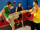 Parceiros em cena, Thiago Rodrigues e Eriberto Leão treinam MMA juntos