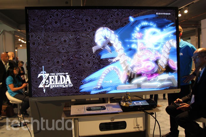Zelda no estande da Nintendo durante a E3 2016 (Foto: Tais Carvalho/TechTudo)