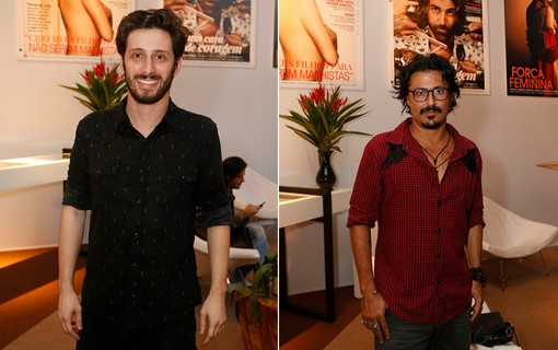 Lucas Franzato e Pedro Brandon no lounge QUEM/ Marie Claire