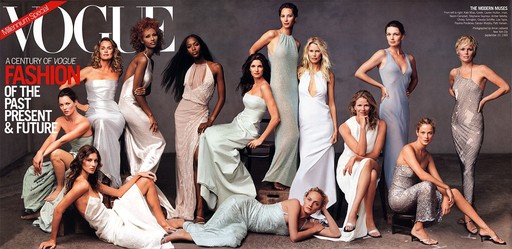 Celebrando um século de Vogue ao lado de um time de tops   