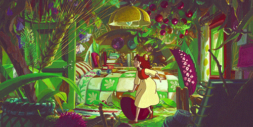 O quarto de Arriety em O Mundo dos Pequeninos (Foto: Studio Ghibli / Reprodução)