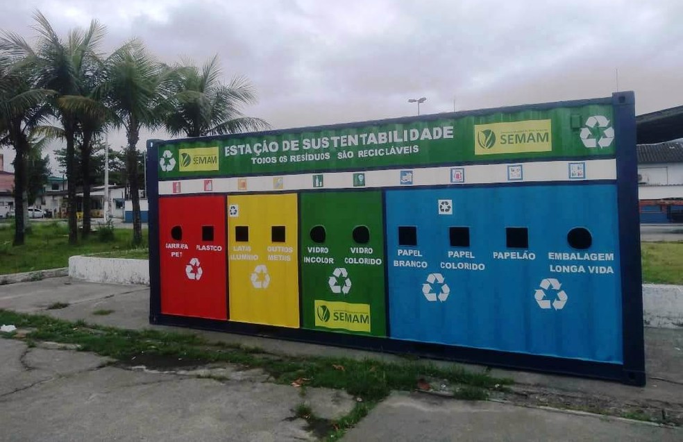 Quatro novos ecopontos serão instalados em Guarujá, SP — Foto: Divulgação/Prefeitura de Guarujá