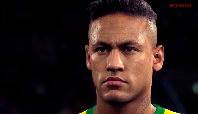 Neymar tem visual impressionante no trailer de PES (Foto: Reprodução/YouTube)