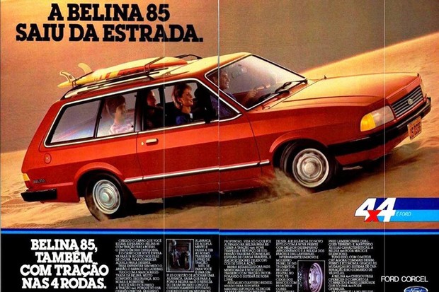 Belina 4X4 já vinha com o último facelift do Corcel (Foto: Divulgação)