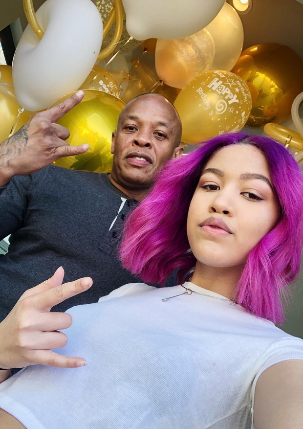Dr. Dre com a filha Truly (Foto: Reprodução)