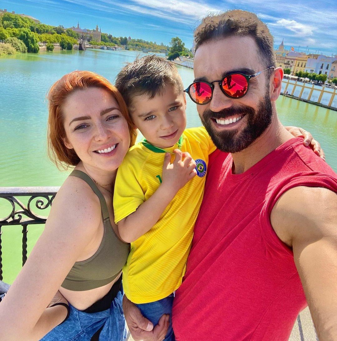 Ariadne Diaz e Marcus Ornellas com o filho, Diego  (Foto: Reprodução / Instagram )