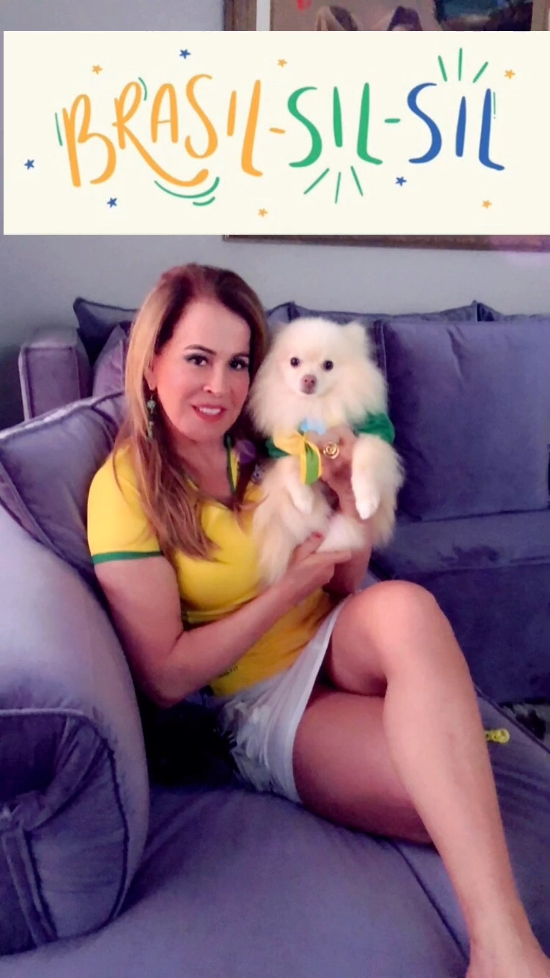 Zilu Godoi também posou com seu cachorro — Foto: Reprodução/Instagram