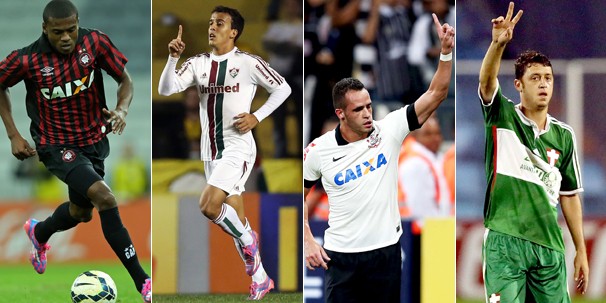Atlético-PR x Fluminense e Corinthians x Palmeiras jogam neste domingo com transmissão da Globo (Foto: globoesporte.com)