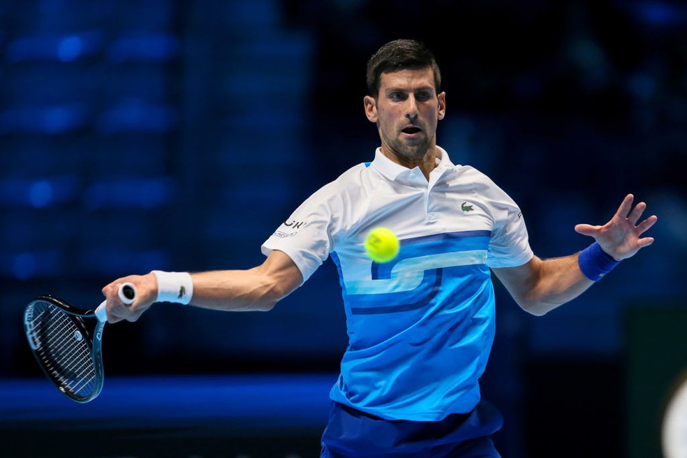 Djokovic segue com tudo no ATP Finals — Foto: Giampiero Sposito/Getty Images