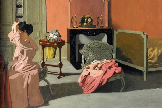 A obra Femme se Coiffant (1900), do pós-impressionista Félix Vallotton, um dos destaques da mostra (Foto: Divulgação)