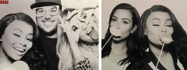 Blac Chyna se diverte em aniversário de Khloe Kardashian com namorado e Kim (Foto: Reprodução)