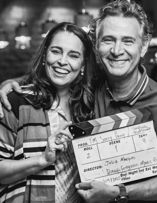 Suzy Rego e Nelson Freitas atuam juntos no curta I’m Sorry Honeya (Foto: Reprodução/Instagram)