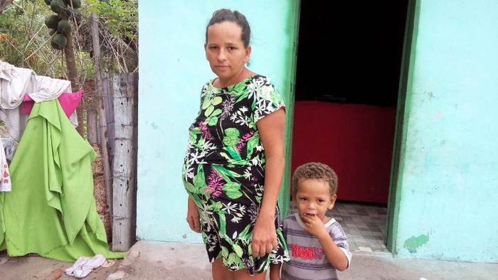  Jucicleide Silva está grávida do 14º filho — Foto: Raimundo Mascarenhas/Calila Noticias