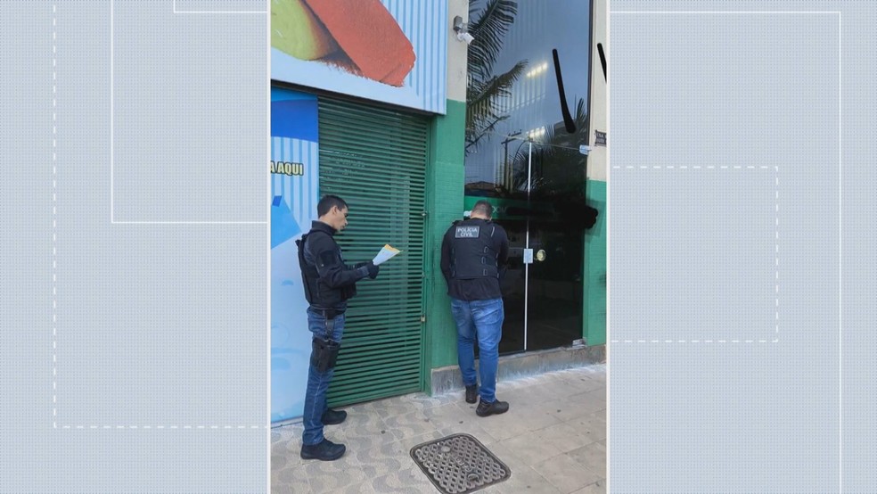 Polícia Civil do DF cumpre mandado de busca e apreensão em escritório de advogado ligado à facção criminosa de São Paulo — Foto: TV Globo/Reprodução