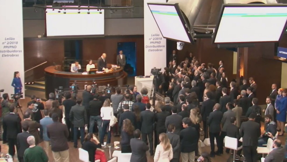 Leilao de distribuidora da Eletrobras no Piauí em julho na B3, antiga Bovespa, em São Paulo (Foto: Reprodução/B3)