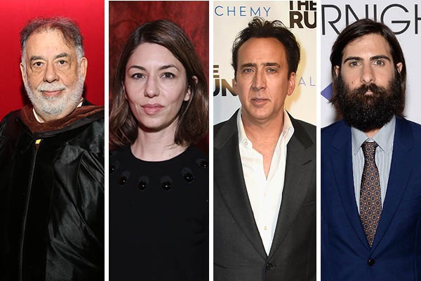 Francis Ford Coppola, Sofia Coppola, Nicolas Cage e Jason Schwartzman (Foto: Getty Images)