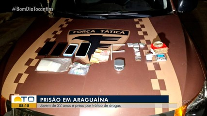 Jovem de 22 anos é preso por tráfico de drogas em Araguaína