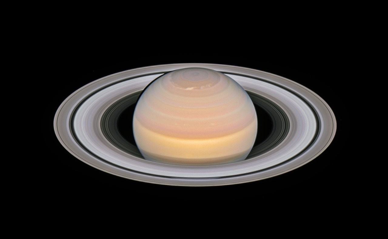Fotografia de Saturno (Foto: Divulgação/ NASA, ESA)