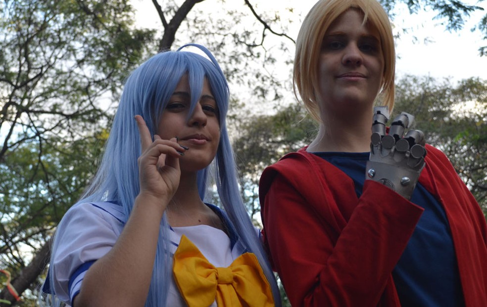 Jovens cosplayers se inspiram em desenhos animados produzidos no Japão para se vestir, em imagem de arquivo — Foto: Rodolfo Tiengo/ G1
