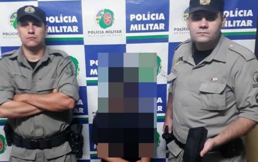 PolÃ­ca Militar apreende crianÃ§a de 12 anos suspeita de ato infracional anÃ¡logo ao trÃ¡fico â€” Foto: DivulgaÃ§Ã£o/SSP