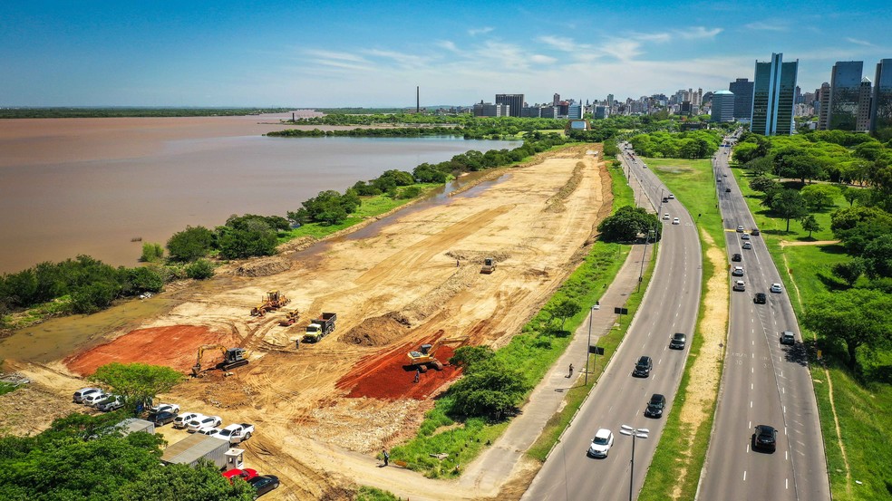 Revitalizacao Do Trecho 3 Da Orla Do Guaiba Recebe Cercamento Em Porto Alegre Rio Grande Do Sul G1