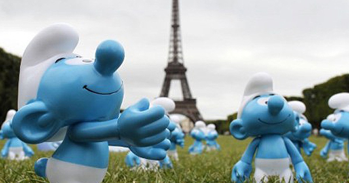 Boneco Papai Smurf Grande, Playtoy Brinquedos