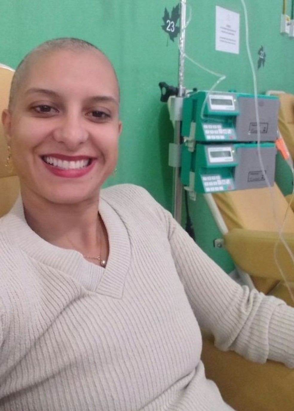 Para Maria Cleusa, a acolhida e o acompanhamento psicol&oacute;gico foram importantes durante o tratamento &mdash; Foto: Redes Sociais/Reprodu&ccedil;&atilde;o