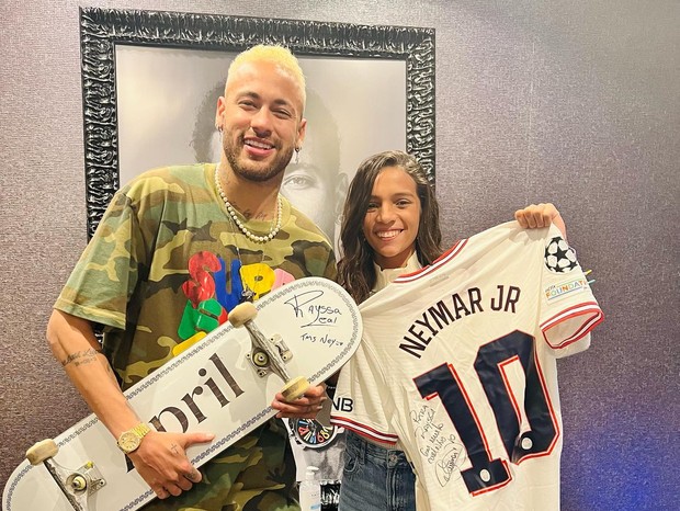 Neymar e Rayssa Leal (Foto: Reprodução/Instagram)