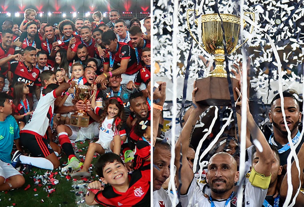 Nas últimas cinco temporadas, Flamengo e Vasco conquistaram dois estaduais, cada — Foto: InfoEsporte