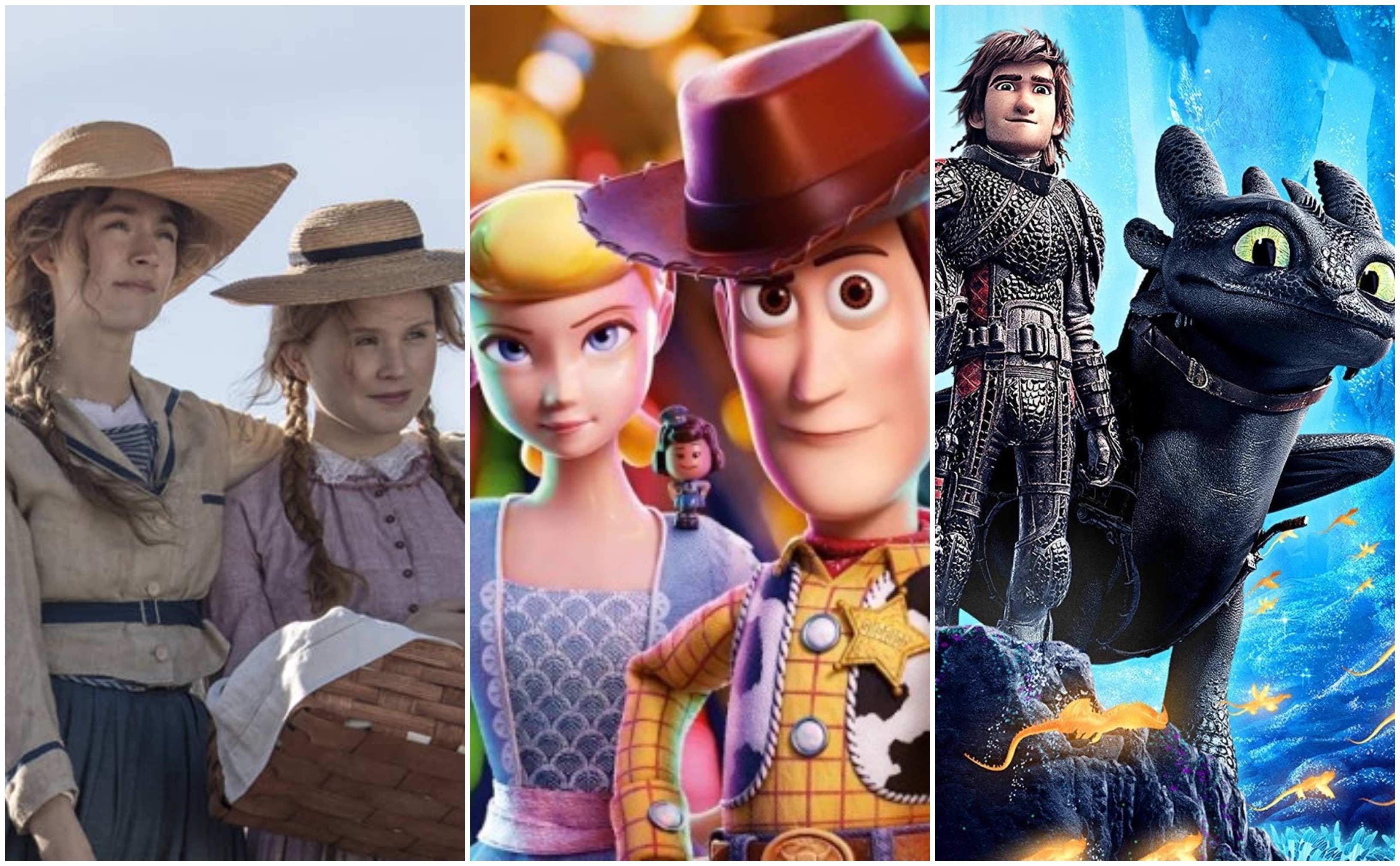 Adoráveis Mulheres, Toy Story 4 e Como Treinar seu Dragão 3 são alguns dos longas-metragens que podem ser apreciados por todas as idades (Foto: Divulgação)