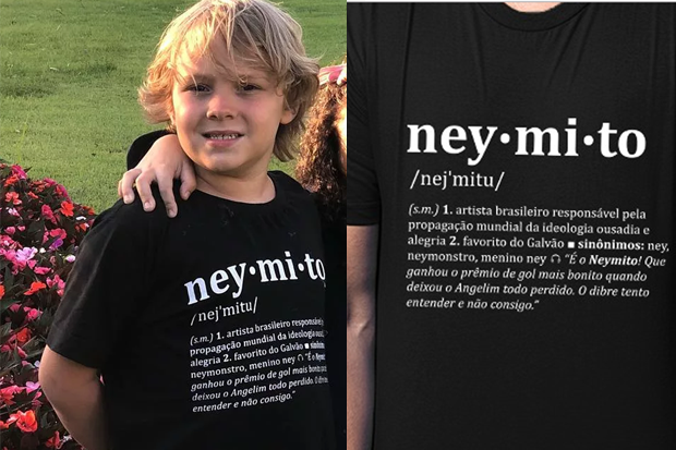 Davi Lucca usa blusa "neymito" (Foto: Reprodução/Instagram)