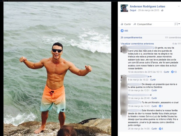 Anderson recebeu críticas em seu Facebook (Foto: Reprodução / Facebook)