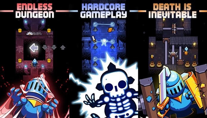 Redungeon é uma aventura com comandos simples, mas dificuldade absurda (Foto: Reprodução / Nitrome)