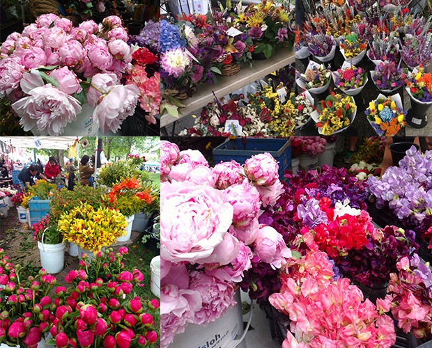 Barraca de flores do Farmer’s Market (Foto: Divulgação)