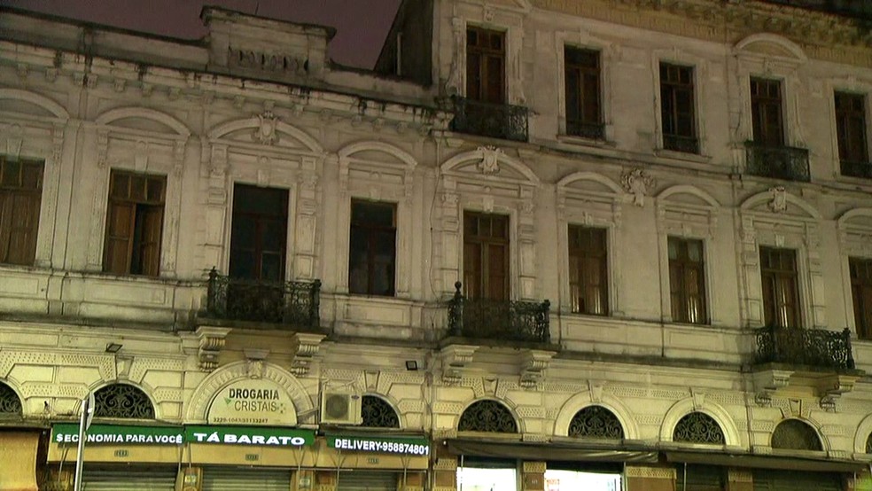 Justiça determinou interdição de prédio na região da Luz  (Foto: Reprodução/TV Globo)