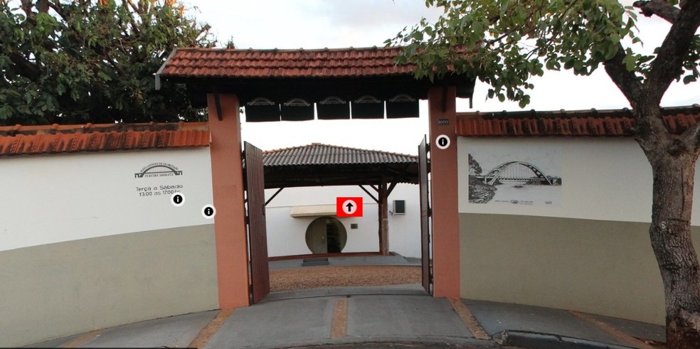 Entrada do museu de Pereira Barreto &mdash; Foto: Reprodu&ccedil;&atilde;o