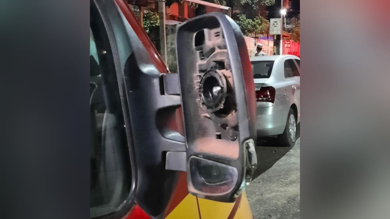 Jovem paga R$ 10 mil de fiança após bater veículo e quebrar retrovisor de viatura do Corpo de Bombeiros em Santarém