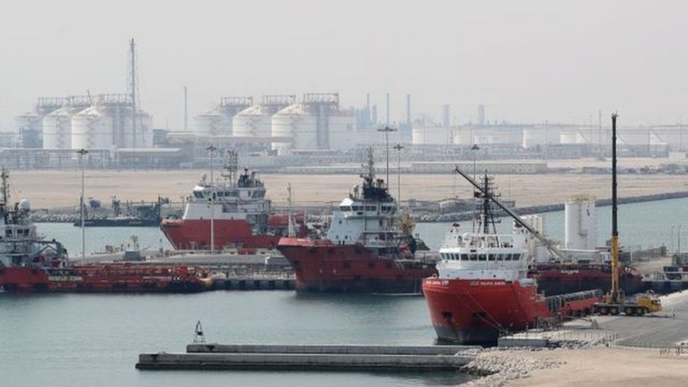 O GNL pode ser exportado em navios — Foto: Getty Images via BBC