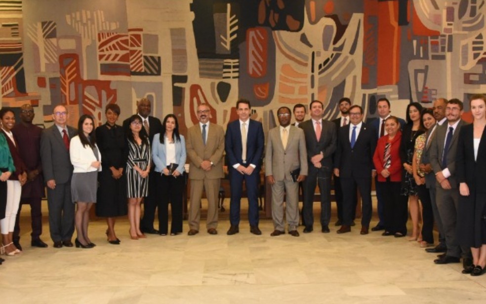 Procurador Aldo de Campos Costa no dia em que o governo brasileiro apresentou, no Palácio Itamaraty, a candidatura dele ao cargo na ONU, em Brasília — Foto: Reprodução/Ministério das Relações Exteriores