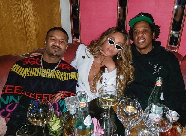 Michael B Jordan, Beyoncé e Jay-Z (Foto: Reprodução/Instagram)