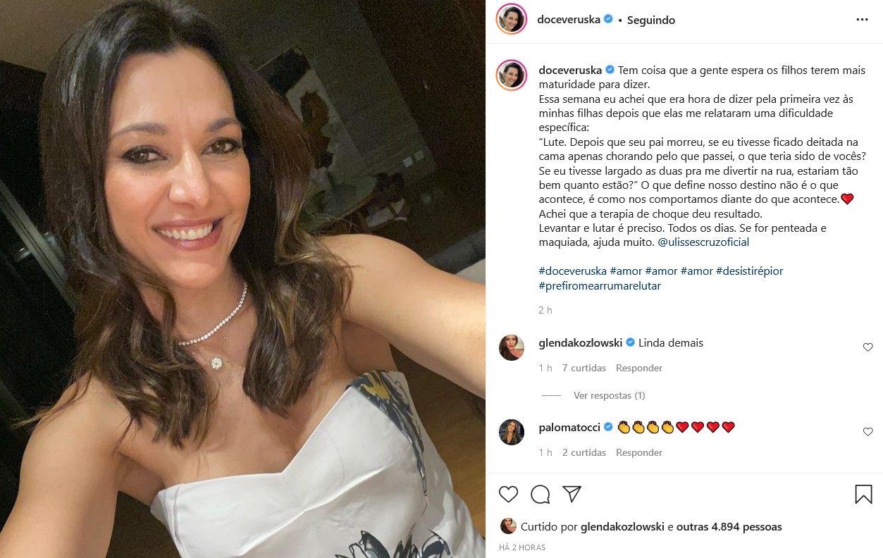 Veruska faz post sobre conversa com Catarina e Valentina (Foto: Reprodução/Instagram)