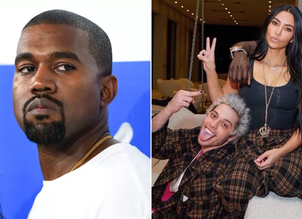 Kanye West fala sobre o namoro de Kim Kardashian e Pete Davidson (Foto: Getty Images e Reprodução / Instagram)