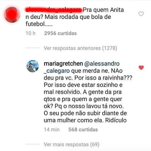 Gretchen defende Anitta após comentário machista (Foto: Reprodução/Intagram)