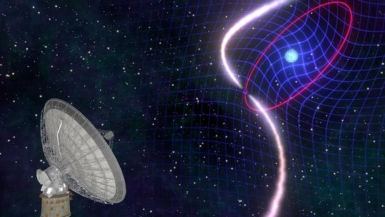 Cientistas descobrem origem de sistema binário bizarro de estrela e pulsar (Foto: Mark Myers/ARC Centre of Excellence for Gravitational Wave Discovery)