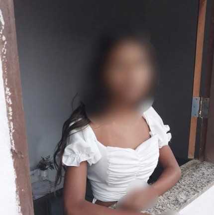 Menina de 12 anos foi levada do Rio de Janeiro para São Luís, no Maranhão. Eduardo da Silva Noronha a encontrou na porta da escola, em Sepetiba, Zona Oeste da cidade — Foto: Reprodução
