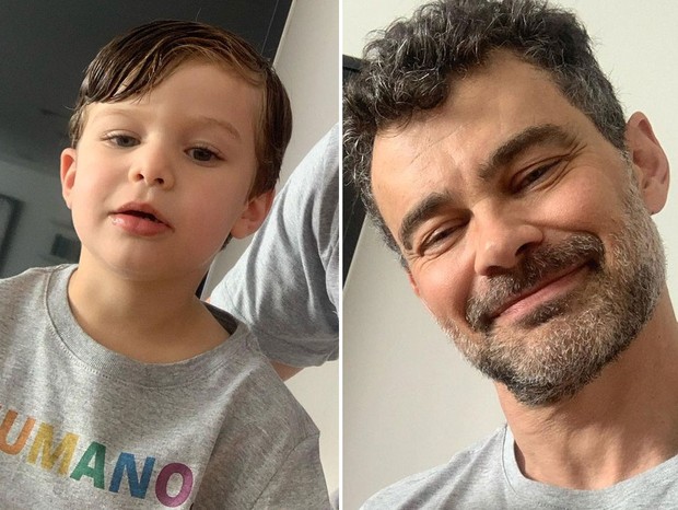 Carmo Dalla Vecchia e o filho, Pedro (Foto: Reprodução/Instagram)