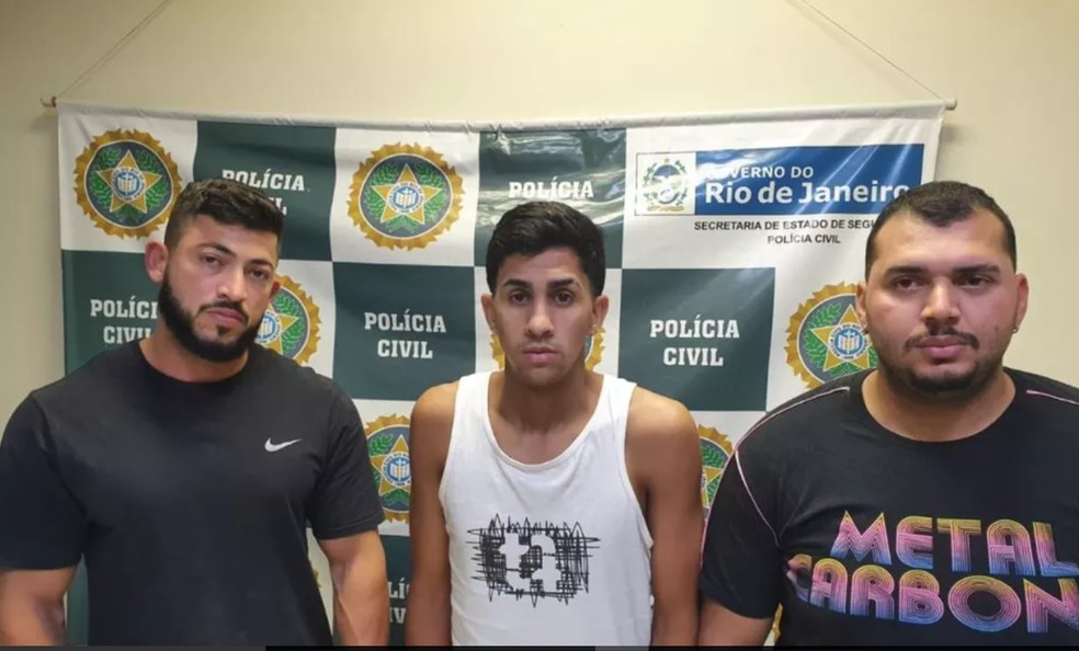 Felipe de Oliveira Louzada, João Victor Euclides Firmino e Richardson Ferreira da Silva — Foto: Reprodução