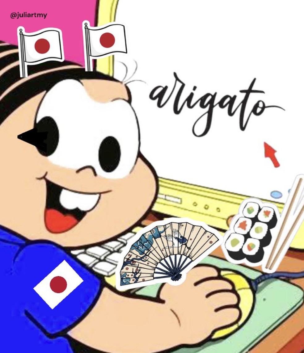 Torcedores brasileiros apoiam o Japo contra a Espanha e criam memes  Foto: Reproduo